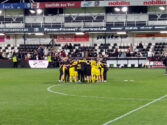 Abschlusskreis der Dortmunder U23 nach dem Sieg gegen den SC Verl