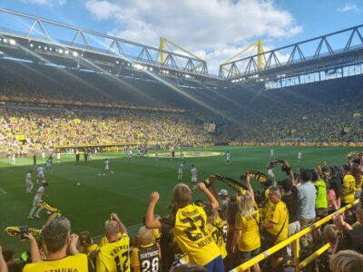 Aufwärmen BVB - Juve