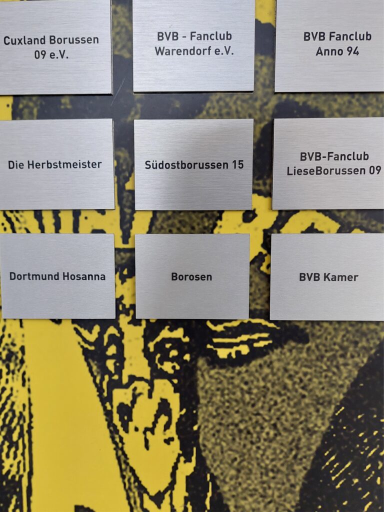 Plaketten Übersicht