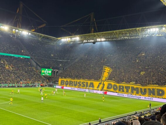 DFB Pokal BVB LEV Choreo Pokal