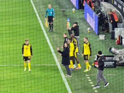 BVB Pauli Einwechselung Guirassy, Baier unc Couto