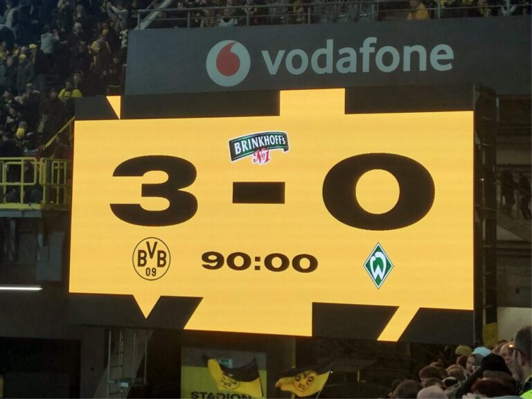 BVB SVW Endstand