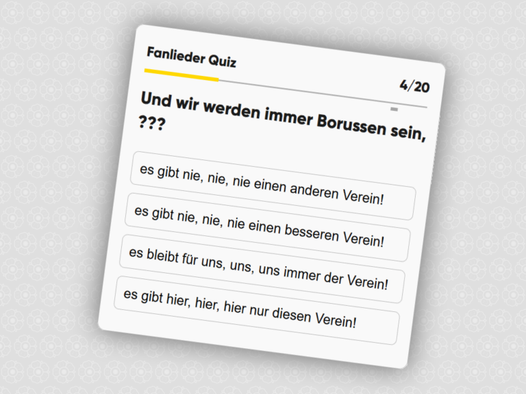 BVB Fanlieder Quiz Borosen