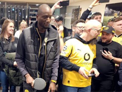 Neujahrsempfang 2026 Guirassy beim Tischtennis