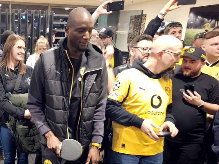 Neujahrsempfang 2026 Guirassy beim Tischtennis