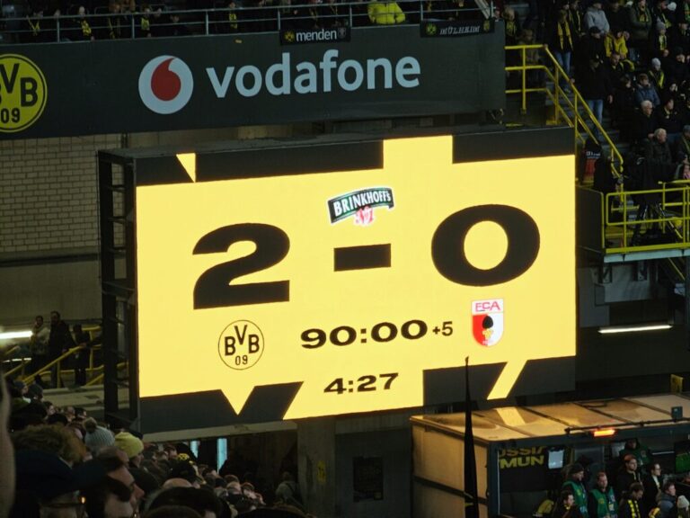 BVB Augsburg Endstand
