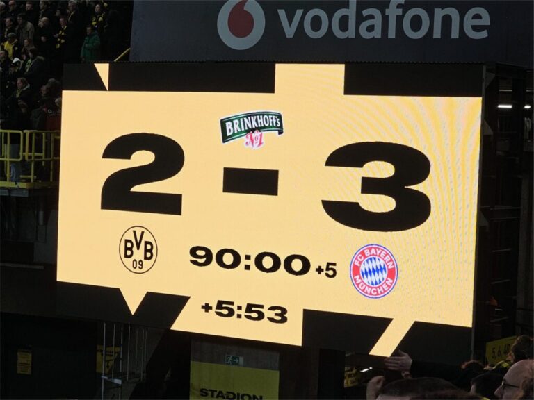 BVB Bayern Endstand