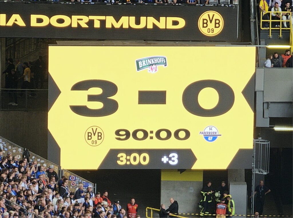 BVB SCP 04 Endergebnis