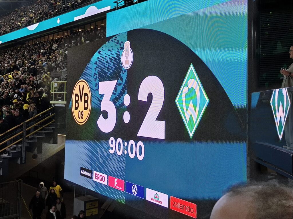 DFB Pokal BVB Bremen Endstand